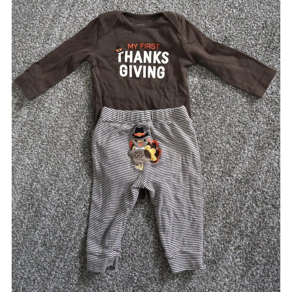Carters Long Sleeve Baby First Thanksgiving Shirt